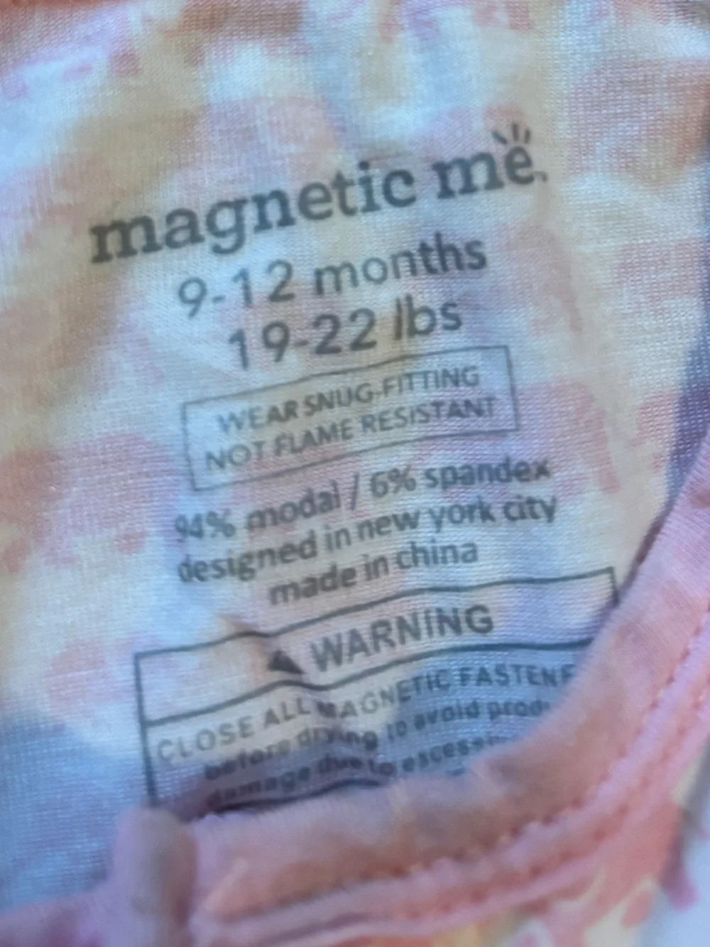 Magnetic Me Pink & White Elephant Print Footed One-Piece